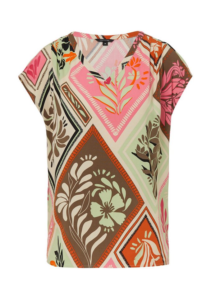 comma Shirtbluse mit All-Over Print – Bild 3 von 4