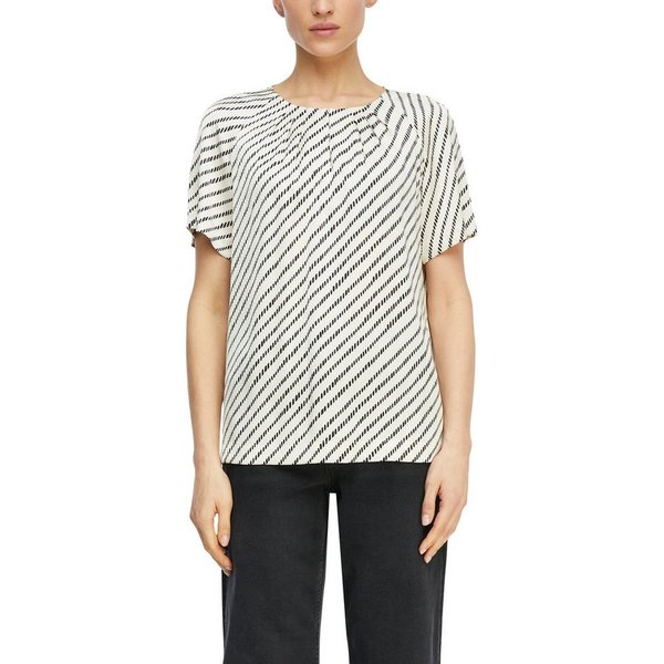 comma Shirtbluse mit Streifen Muster