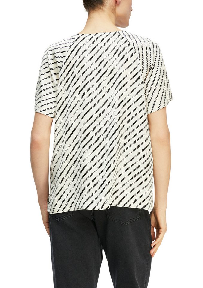 comma Shirtbluse mit Streifen Muster – Bild 2 von 5