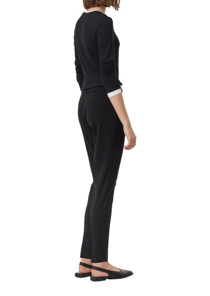 comma Stoffhose mit Bundfalte und Viskose-Stretch – Bild 4 von 4