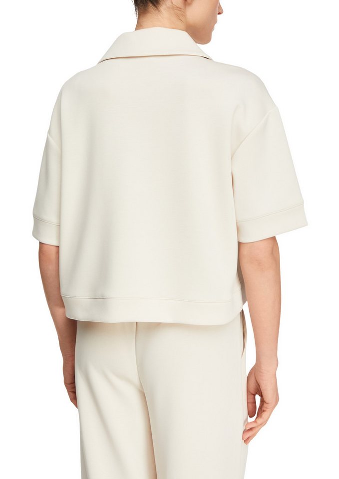comma Sweatshirt Halbarm mit Hemdkragen – Bild 2 von 4