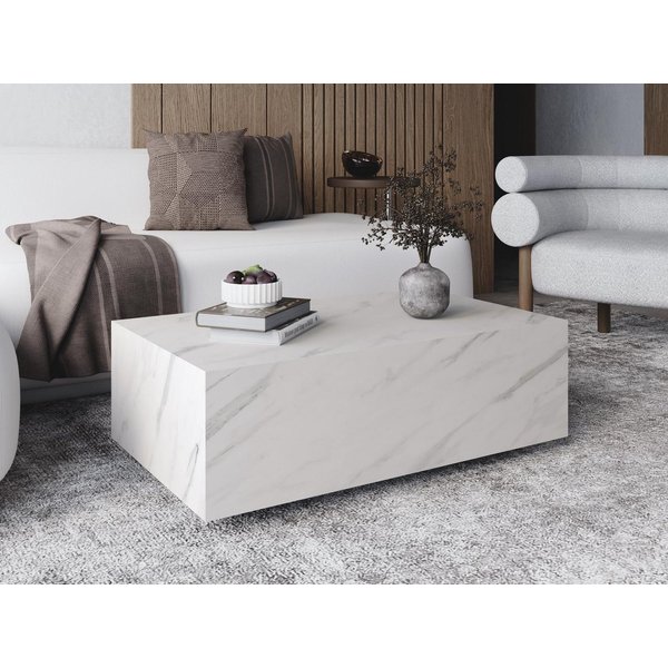 Compleo Couchtisch 90x55x31,5 cm, Wohnzimmertisch, rechteckig, Kaffeetisch, MADE IN EU, Premium-Möbel, MORS