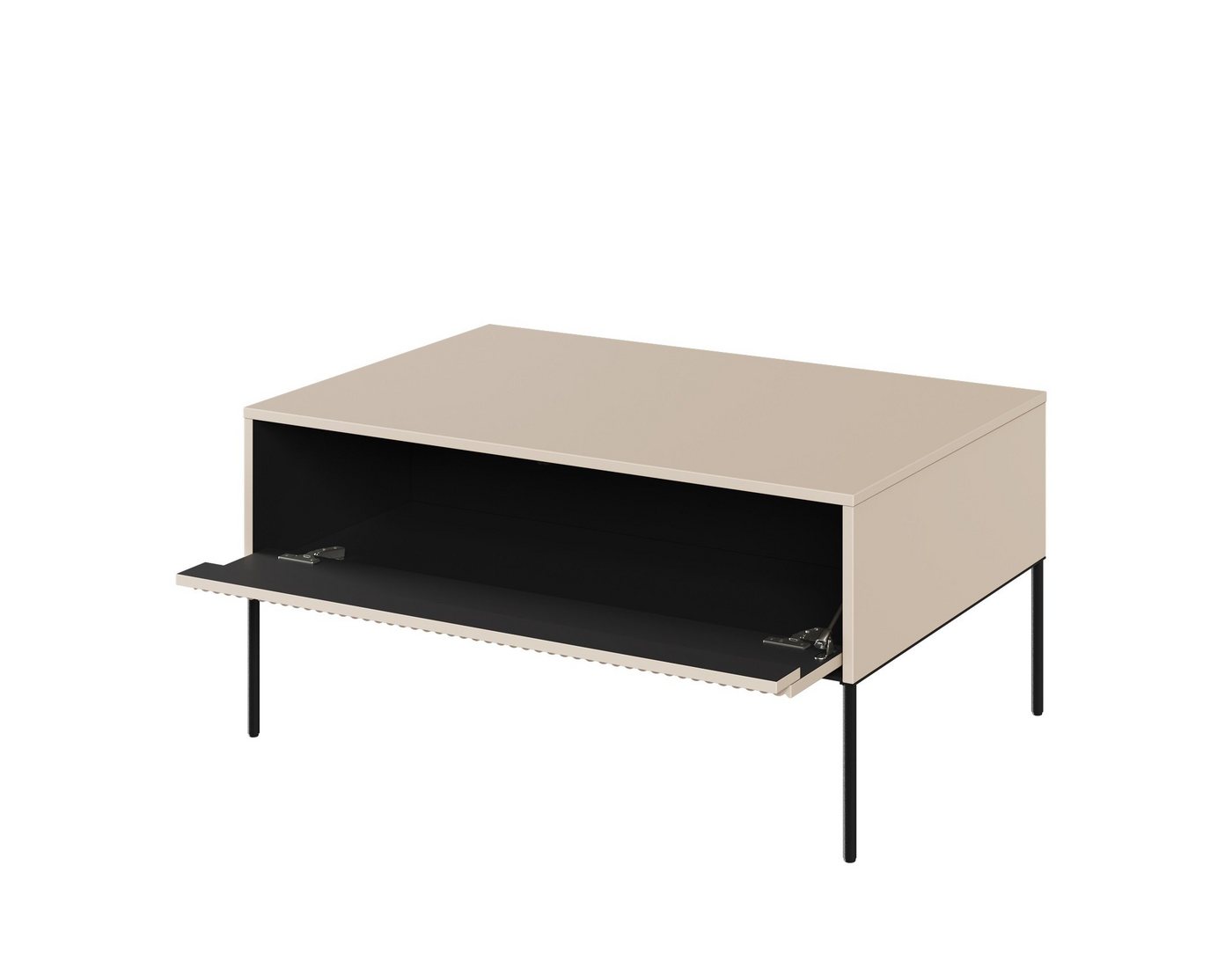 Compleo Couchtisch FLORE mit 1 Schubladen, Modern Kaffeetisch für Wohnzimmer 100x70x50 cm – Bild 3 von 5