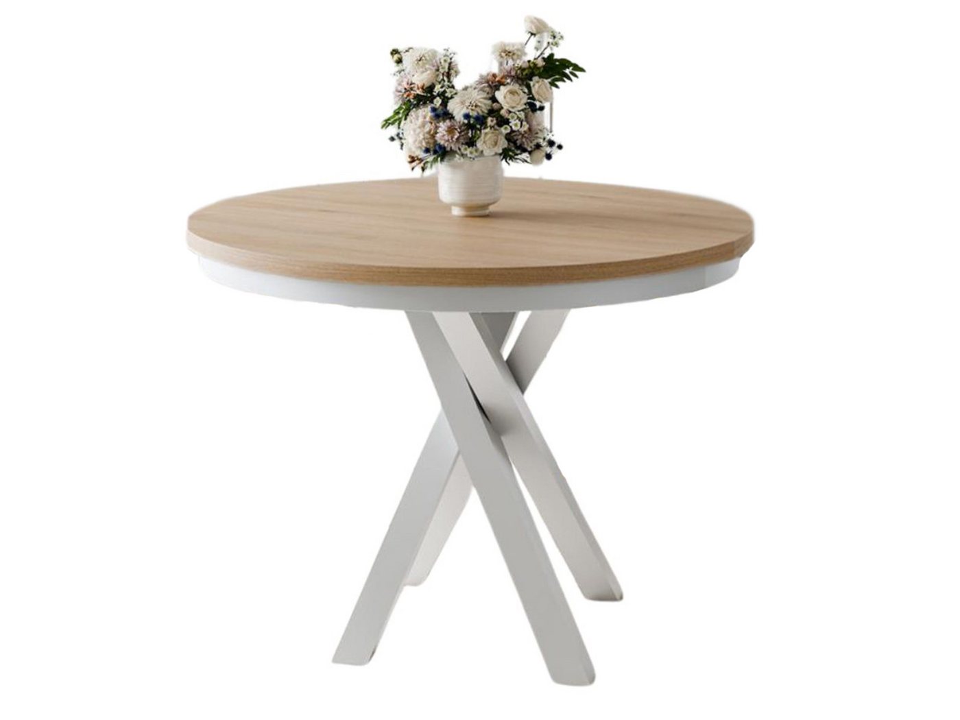Compleo Esstisch Esszimmer, Modern, Japandi, Industrial - Küchentisch - Runder LOFTO – Bild 2 von 4