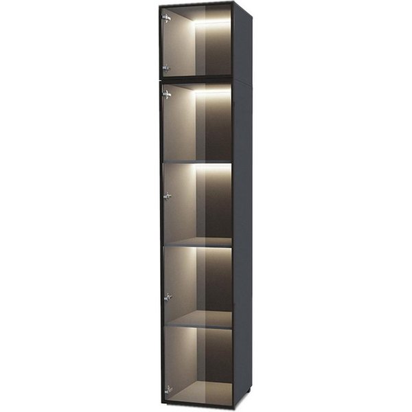Compleo Kleiderschrank 50 cm, Hochschrank für Ankleidezimmer, Vitrinenschrank STELLO