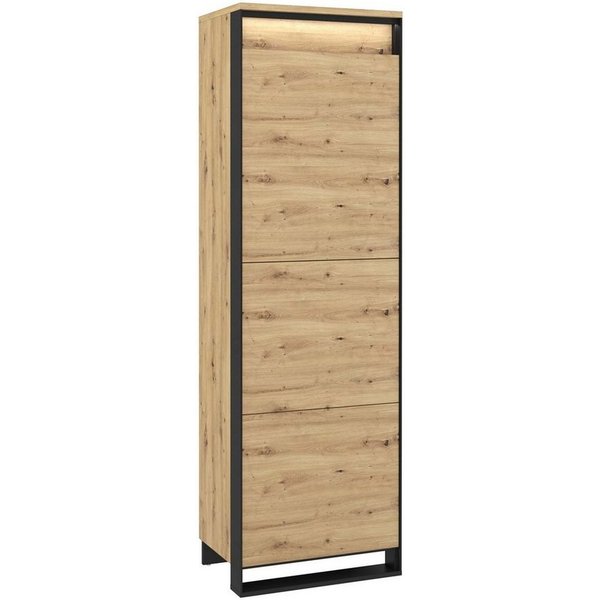 Compleo Kleiderschrank LIMA mit Drehtür, push to open, Schränke mit Tür
