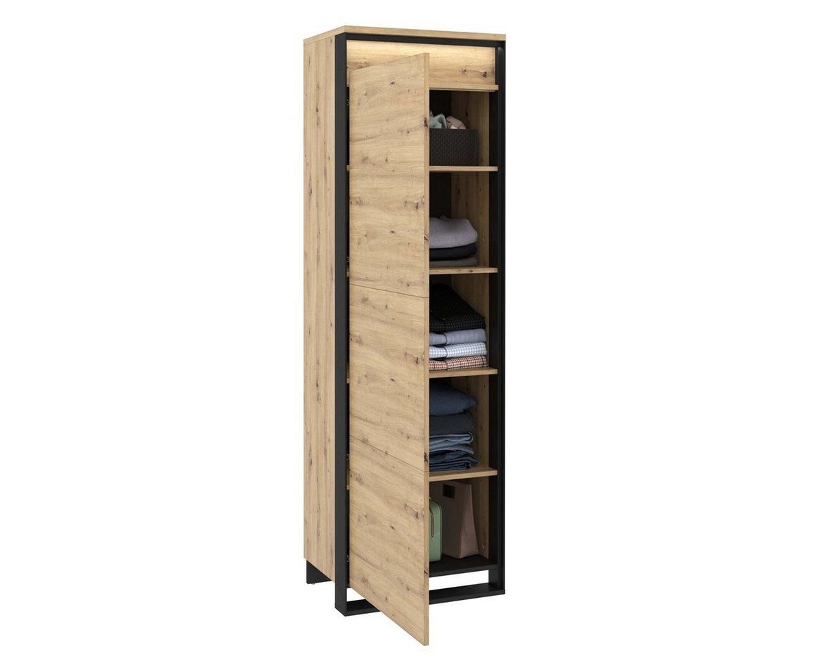 Compleo Kleiderschrank LIMA mit Drehtür, push to open, Schränke mit Tür – Bild 3 von 5