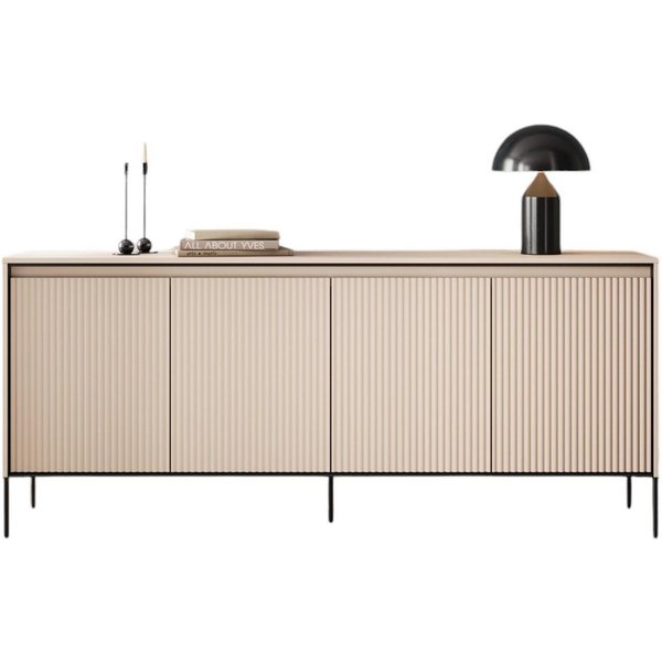 Compleo Kommode FLORE (193x40x83 cm) mit 4 Türen, Metallfüße