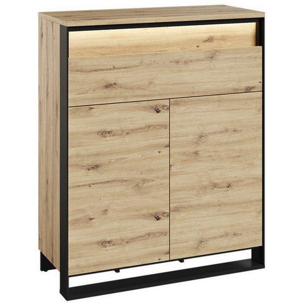 Compleo Kommode LIMA mit zwei Schubladen, push to open Funktion