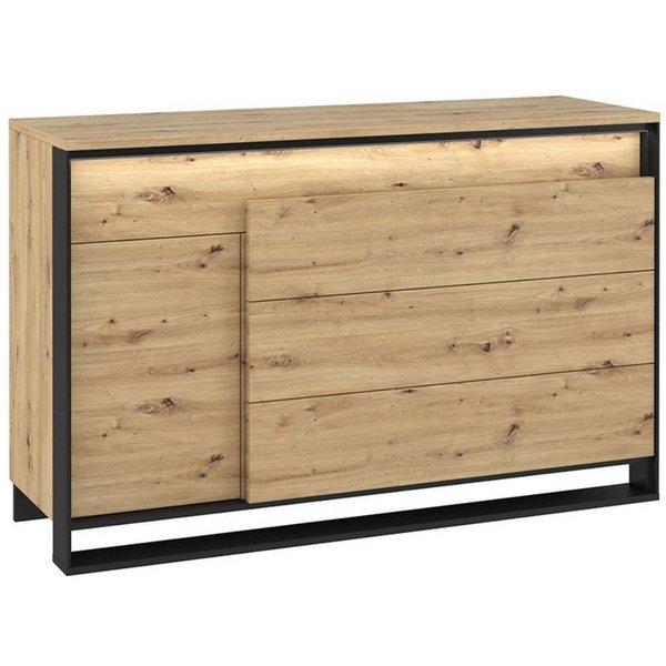 Compleo Kommode LIMA Sideboard mit 4 Schubladen, Mehrzweckschrank