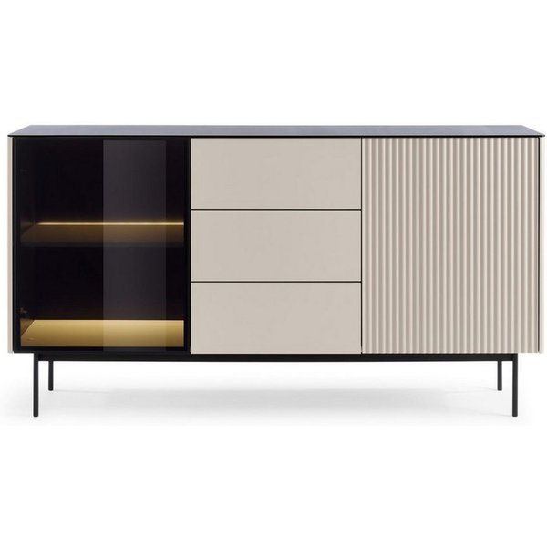 Compleo Kommode mit 3 Schubladen, 2 Türen, Elegant design CASA