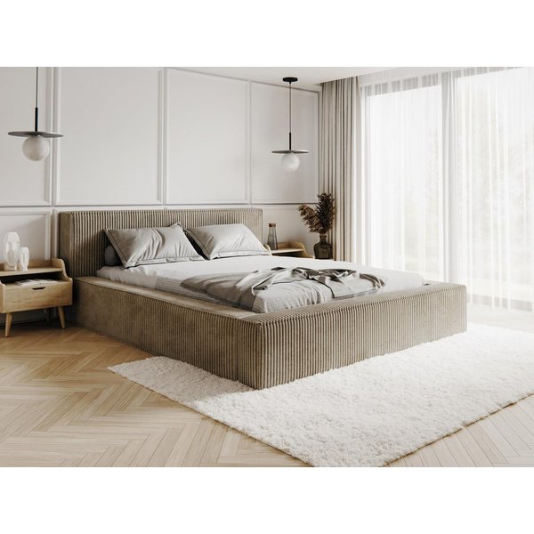 Compleo Polsterbett CORD mit Stauraum ASTA, Modern design (Kostenlose Lieferung! TOP ANGEBOT), Viele Varianten zur Auswahl – wählen Sie Größe und Farbe!