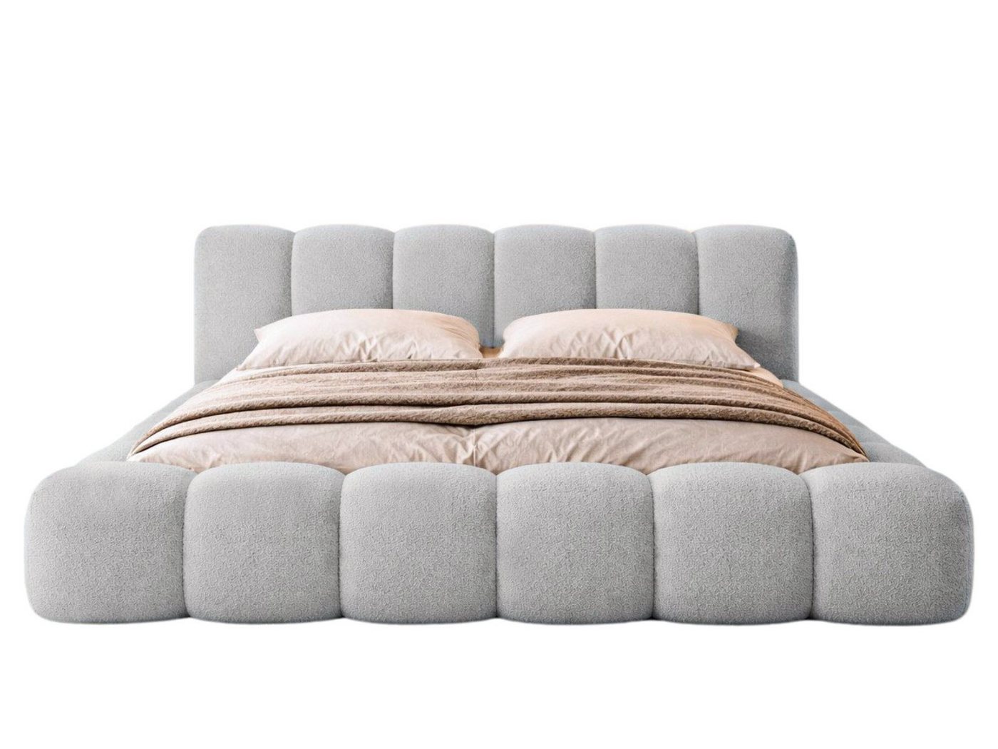 Compleo Polsterbett Designerbett, Wolkenbett, TOPSELLER, Modern Schlafzimmer, Made in EU, Wolkenbett modern – Bild 2 von 4