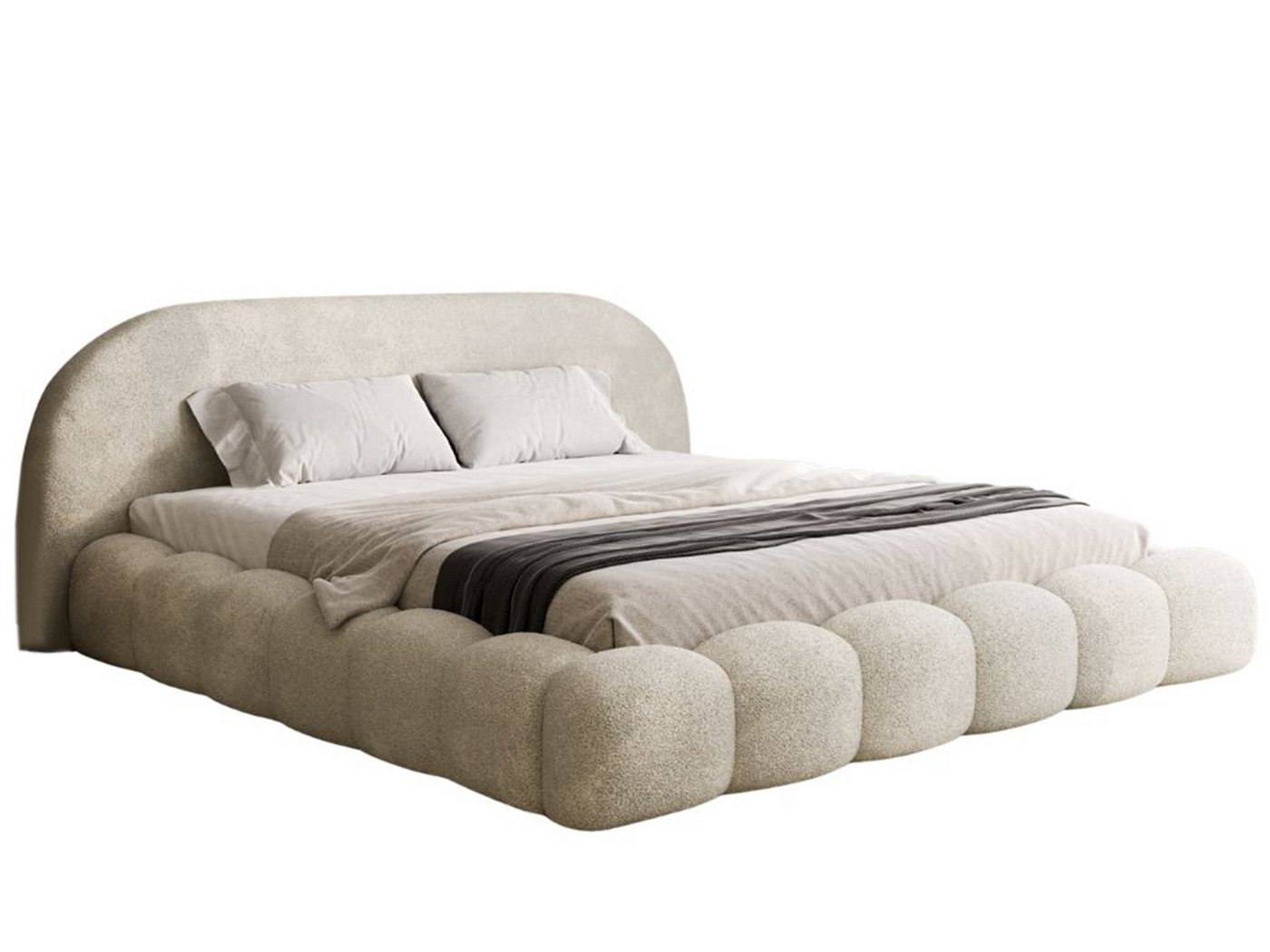 Compleo Polsterbett OMBIS, Wolkenbett mit Bettkasten und Lattenrost, Designer-Bett, MADE IN EU – Bild 3 von 5
