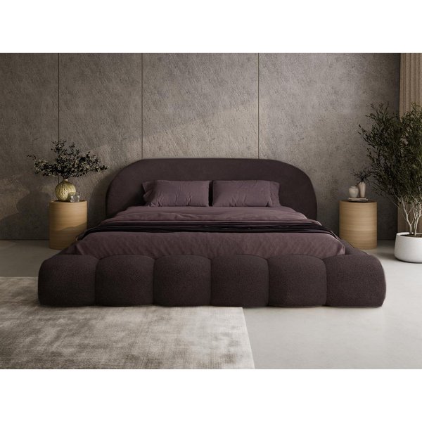 Compleo Polsterbett OMBIS, Wolkenbett mit Bettkasten und Lattenrost, Designer-Bett, MADE IN EU