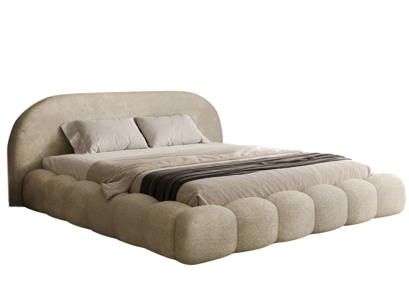Compleo Polsterbett OMBIS, Wolkenbett mit Bettkasten und Lattenrost, Designer-Bett, MADE IN EU – Bild 3 von 5