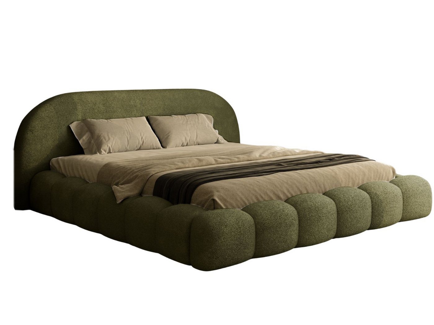 Compleo Polsterbett OMBIS, Wolkenbett mit Bettkasten und Lattenrost, Designer-Bett, MADE IN EU – Bild 3 von 5