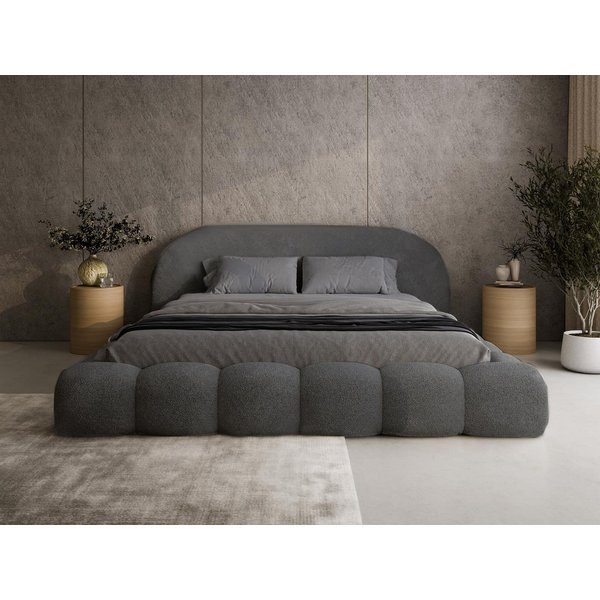 Compleo Polsterbett OMBIS, Wolkenbett mit Bettkasten und Lattenrost, Designer-Bett, MADE IN EU