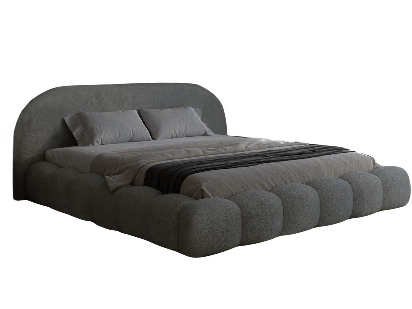 Compleo Polsterbett OMBIS, Wolkenbett mit Bettkasten und Lattenrost, Designer-Bett, MADE IN EU – Bild 3 von 5