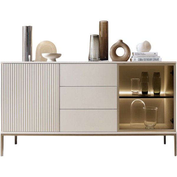 Compleo Schubkastenkommode LINO (mit 2-Drehtüren und 3-Schubladen), Kommode
