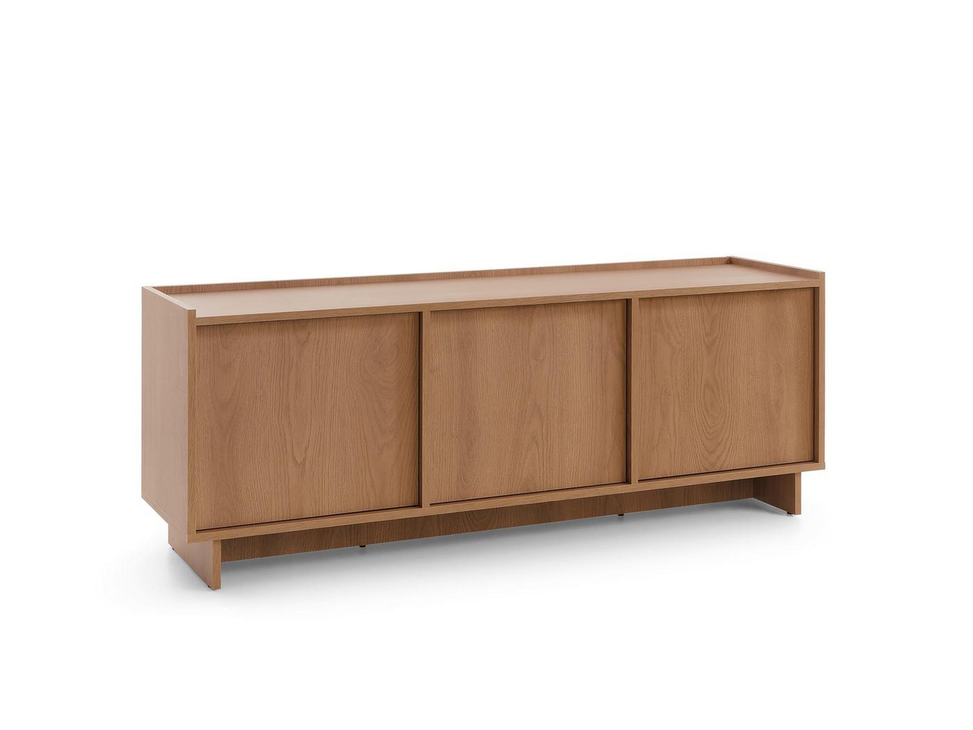 Compleo TV-Schrank 147 cm breit, Japandi design KELLOS, Lowboard Eiche Karamell – Bild 3 von 4