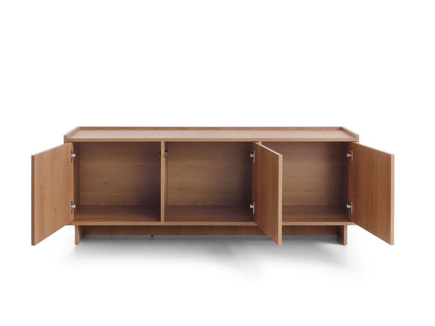 Compleo TV-Schrank 147 cm breit, Japandi design KELLOS, Lowboard Eiche Karamell – Bild 4 von 4