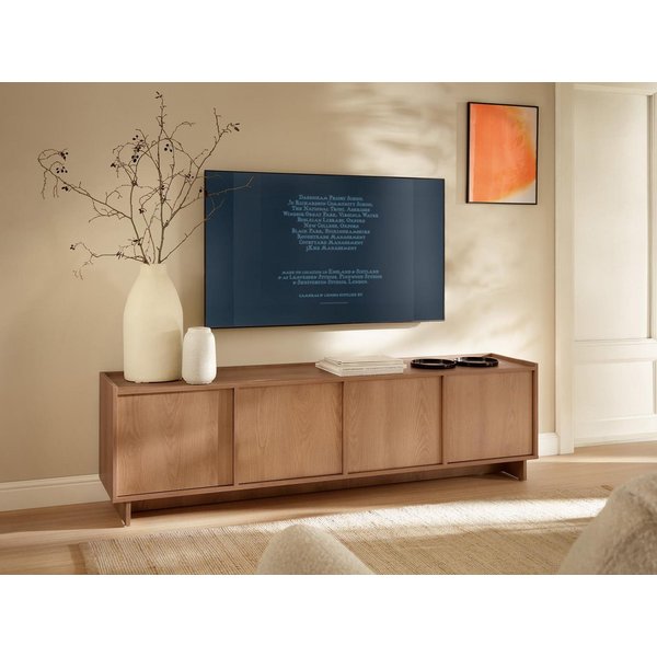 Compleo TV-Schrank Eiche Karamell KELLOS, Lowboard 195 cm, Japandi design