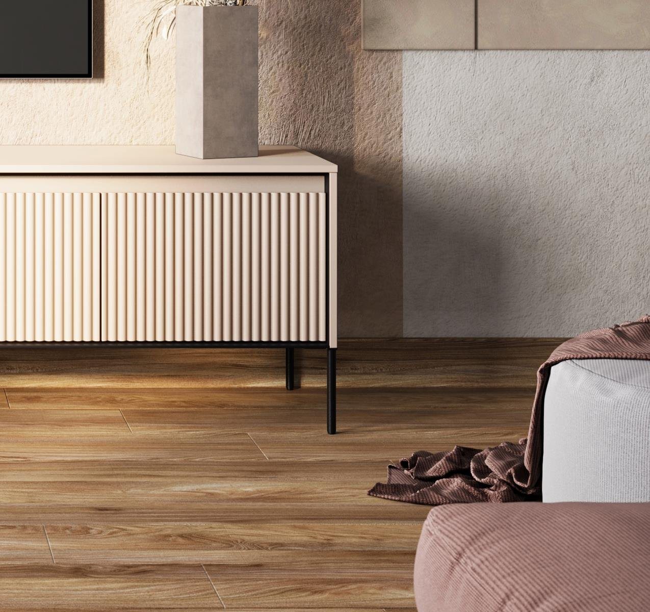 Compleo TV-Schrank FLORE, TV-Tisch, 4 Türen, Modern Wohnzimmer – Bild 5 von 5