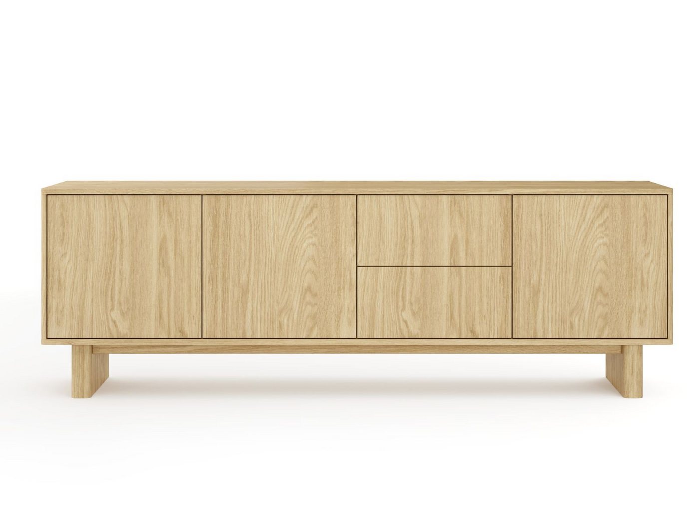 Compleo TV-Schrank mit 2 Schubladen, Lowboard elegant mit 3 Türen VELINO – Bild 4 von 5