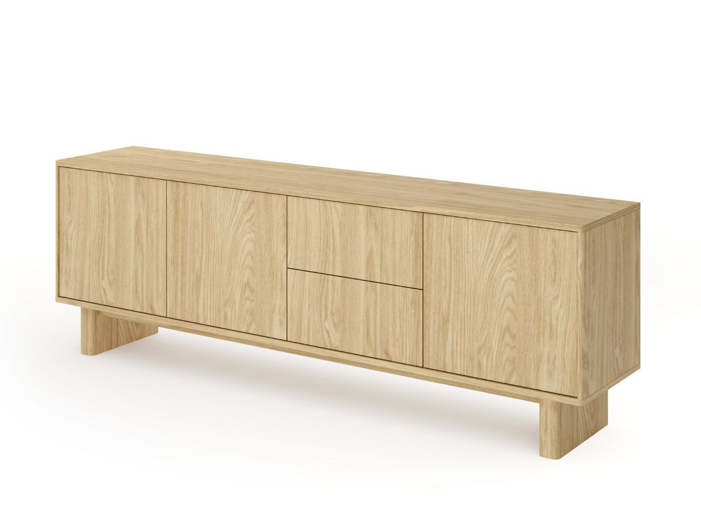 Compleo TV-Schrank mit 2 Schubladen, Lowboard elegant mit 3 Türen VELINO – Bild 5 von 5