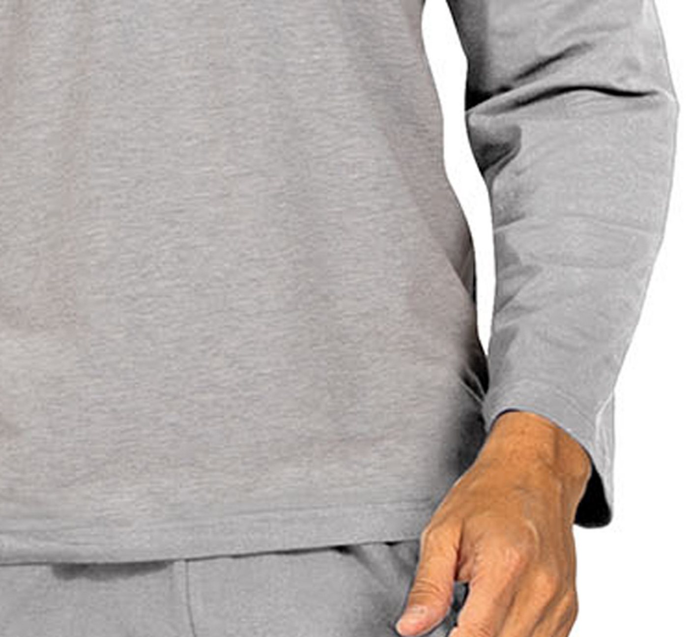 Comte Pyjamaoberteil Mix & Match (Packung, 1-tlg) Herren Pyjamaoberteil Schlafshirt Langarm Baumwolle – Bild 3 von 3