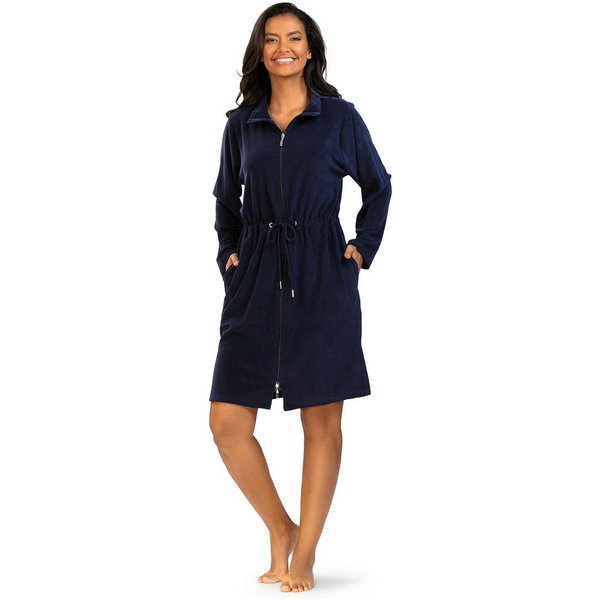 comtessa Damenbademantel Dreamy breeze, Baumwolle, Reißverschluss