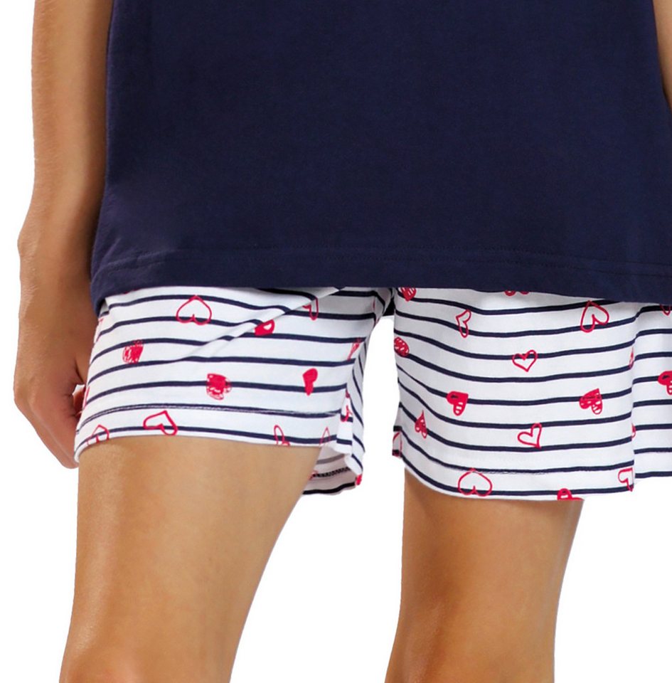 comtessa Schlafanzug Comte Kids (Set, 2 tlg., 2-teilig) Mädchen Pyjama Shorty Kurzarm Baumwolle – Bild 3 von 3