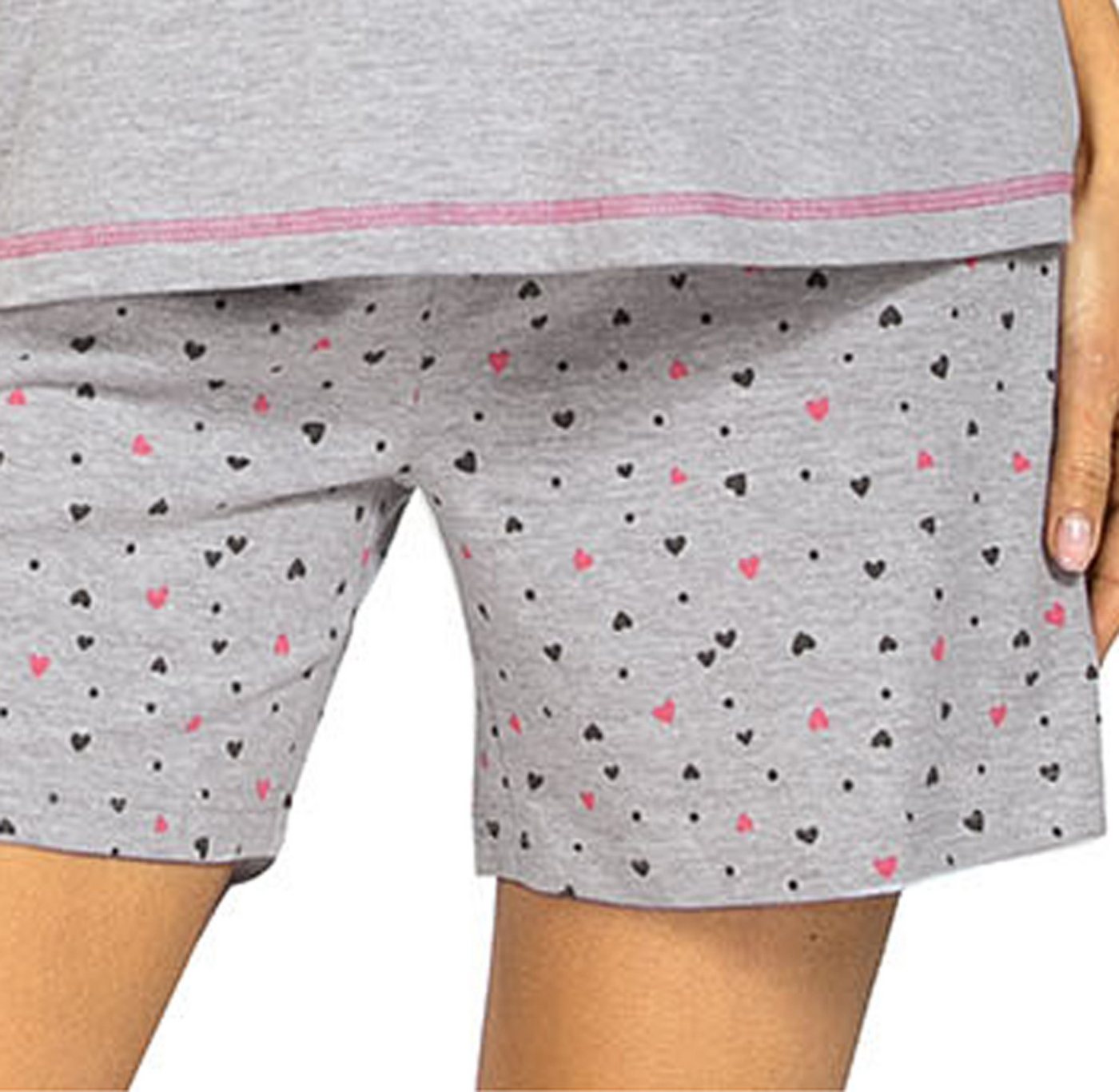 comtessa Schlafanzug Comte Kids (Set, 2 tlg., 2-teilig) Mädchen Pyjama Shorty Kurzarm Baumwolle – Bild 3 von 3