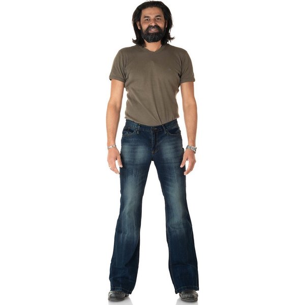 Comycom Bootcut-Jeans Herren STAR CUT BURN