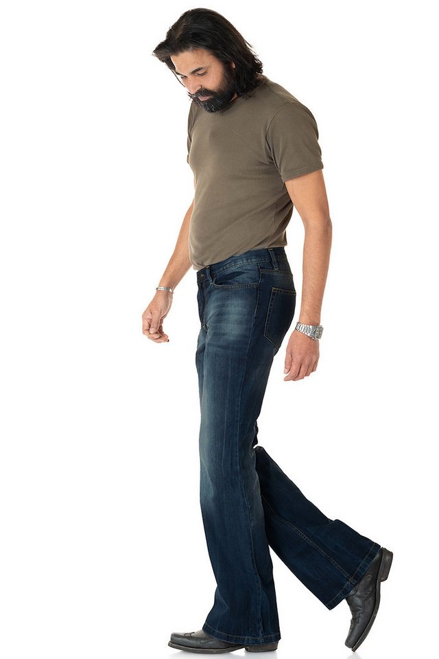 Comycom Bootcut-Jeans Herren STAR CUT BURN – Bild 3 von 5