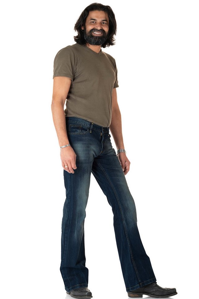 Comycom Bootcut-Jeans Herren STAR CUT BURN – Bild 5 von 5