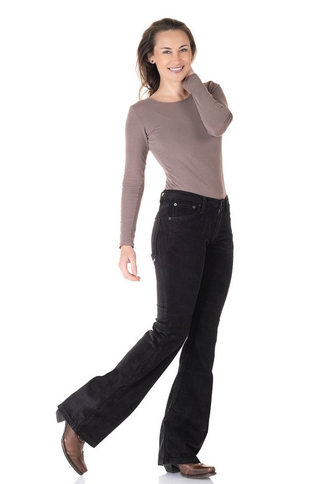 Comycom Cordhose Damen Bootcut schwarz – Bild 3 von 5