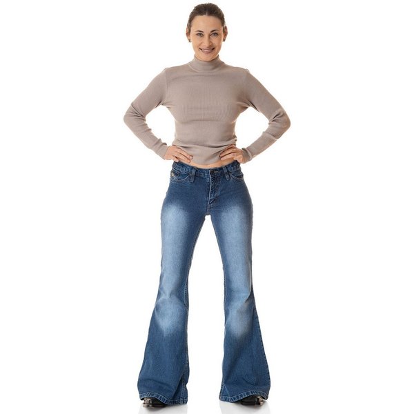 Comycom Schlagjeans Damen STAR USED