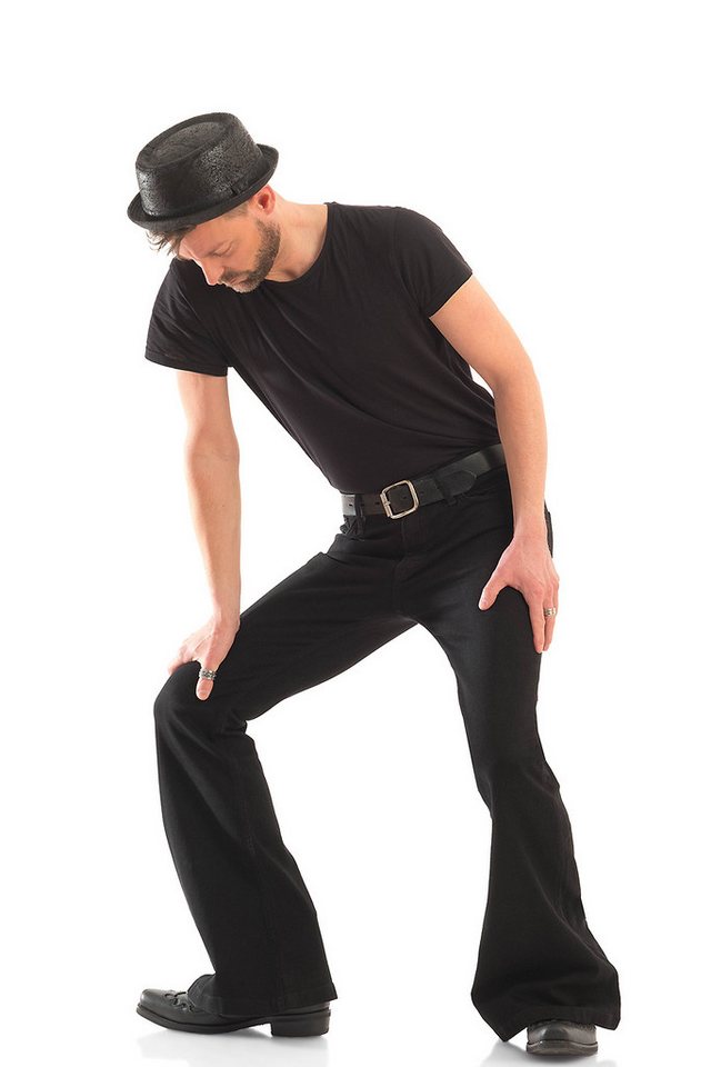 Comycom Schlagjeans Herren STAR BLACK BLACK – Bild 5 von 5