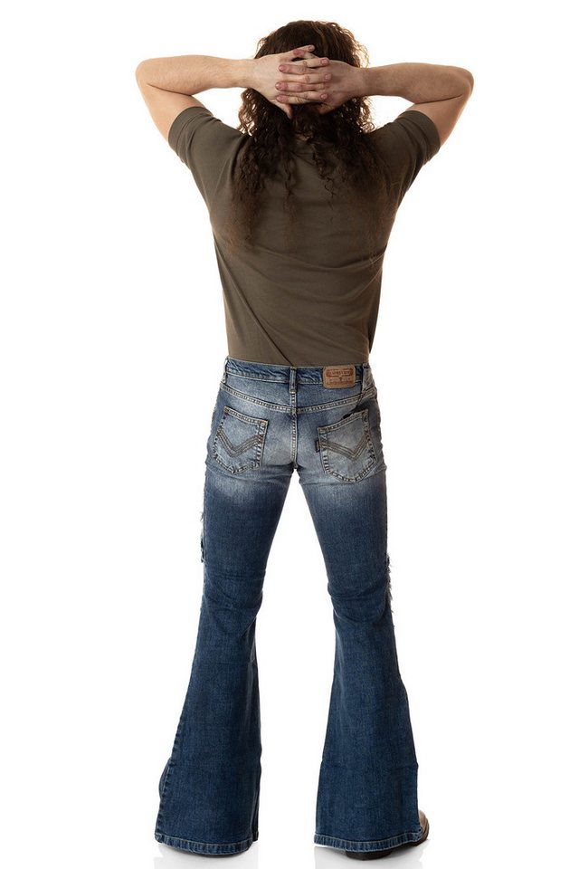 Comycom Schlagjeans Herren STAR OLDWAY mit Flicken – Bild 5 von 5