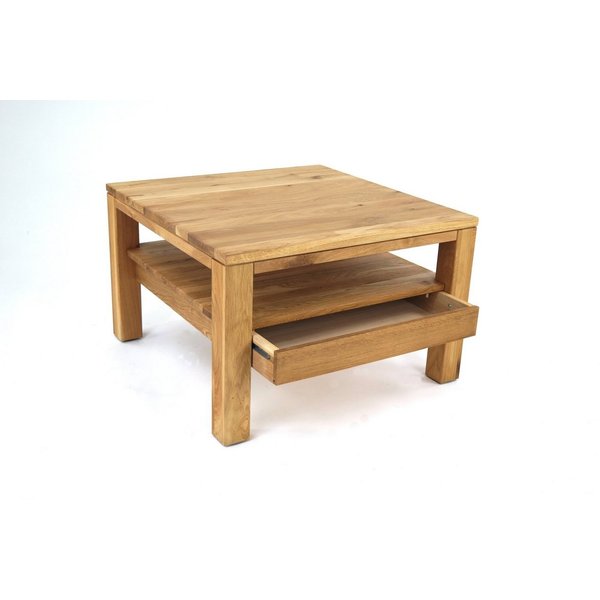 Concept GmbH Couchtisch in Eiche, Gestell Eiche - 70x48x70cm (BxHxT)