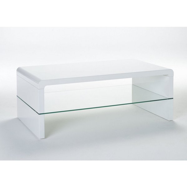 Concept GmbH Couchtisch in Weiß, MDF - 110x42x60cm (BxHxT)