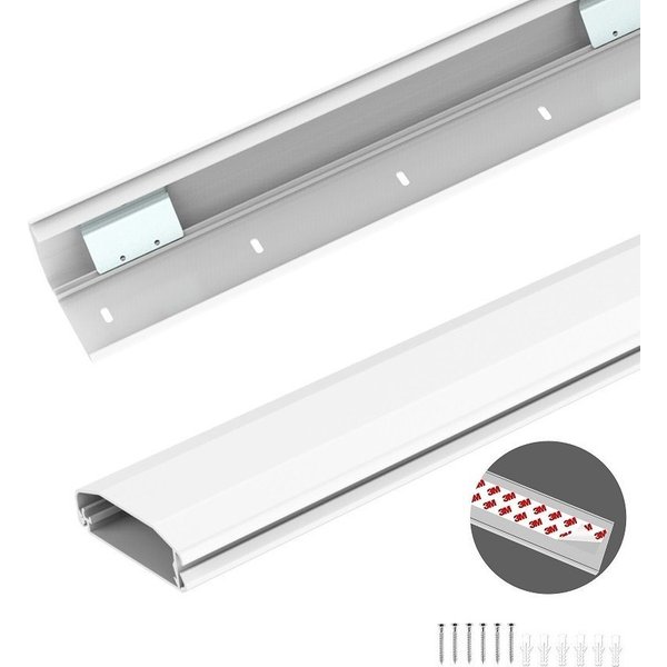 conecto Kabelkanal zum Kleben oder Schrauben PVC oder Alu, 50-100cm