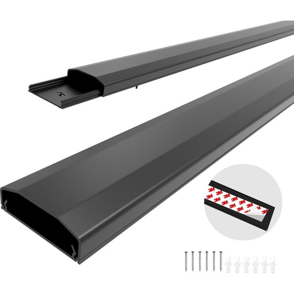 conecto Kabelkanal zum Kleben oder Schrauben PVC oder Alu, 50-100cm
