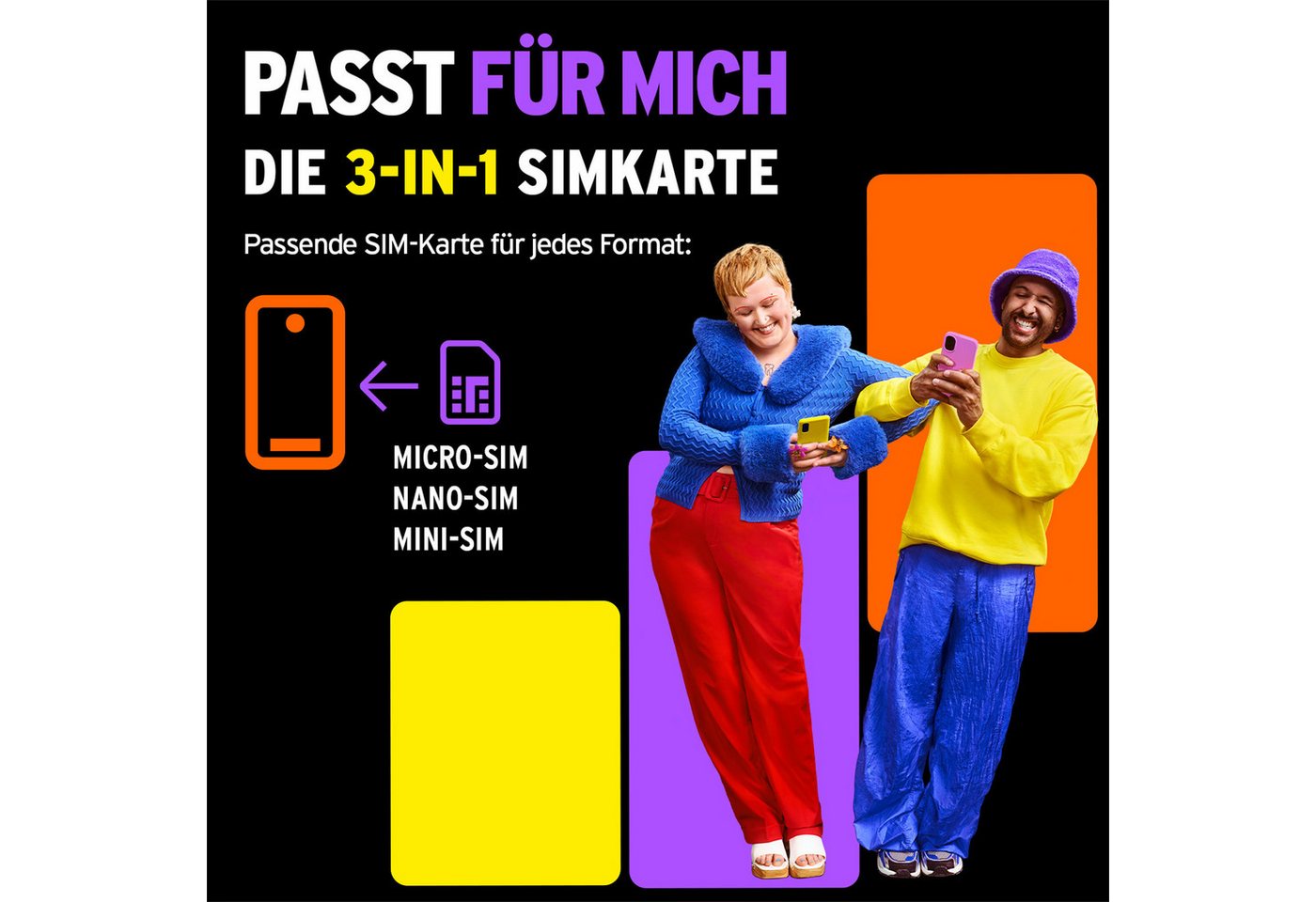 Congstar Prepaid wie ich will, SIM-Karte ohne Vertrag, LTE mit 25 Mbit/s Prepaidkarte, (Telefonie & SMS Flat, EU-Roaming inkl) – Bild 5 von 5