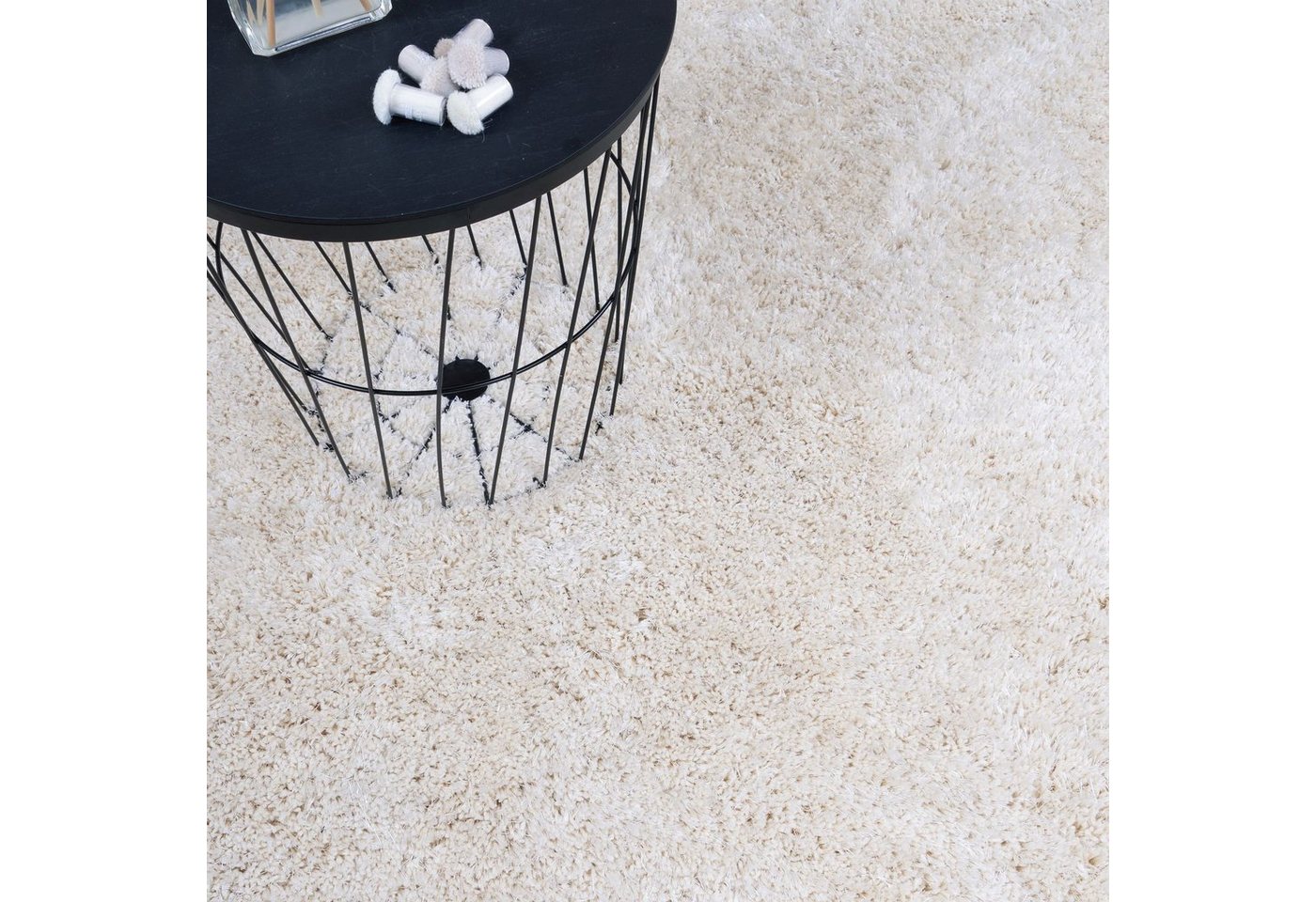 Consilio Concept Designteppich MONA Teppich Wohnzimmer Hochflor Shaggy langflorig handgefertigt – Bild 2 von 5