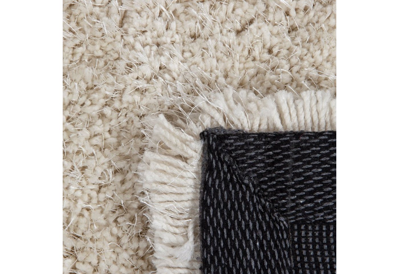 Consilio Concept Designteppich MONA Teppich Wohnzimmer Hochflor Shaggy langflorig handgefertigt – Bild 5 von 5