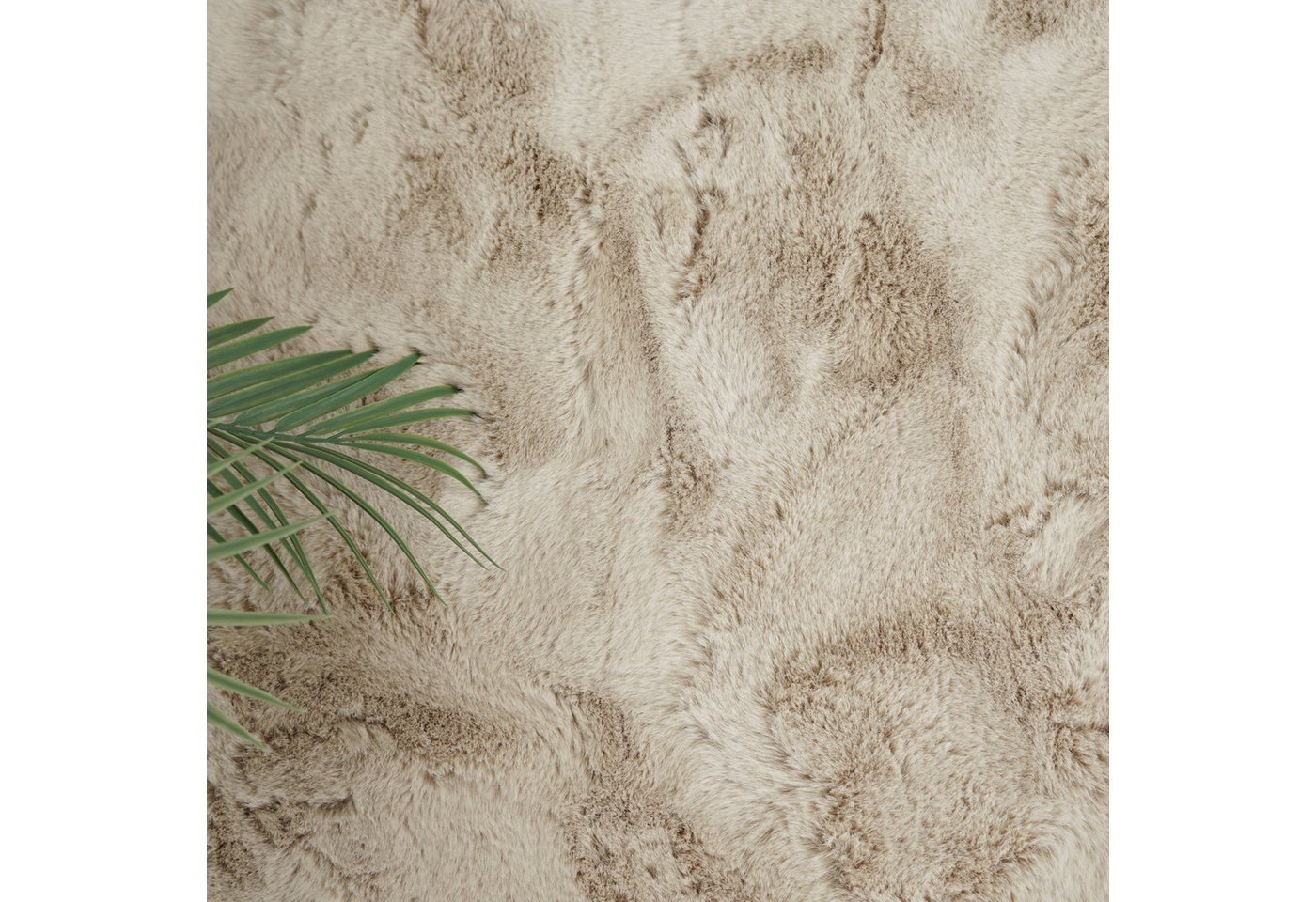 Consilio Concept Fellteppich Teppich Hasenfell Imitat CLOUD Fell Hochflor rechteckig Höhe: 39 mm, Rechteckig – Bild 4 von 5