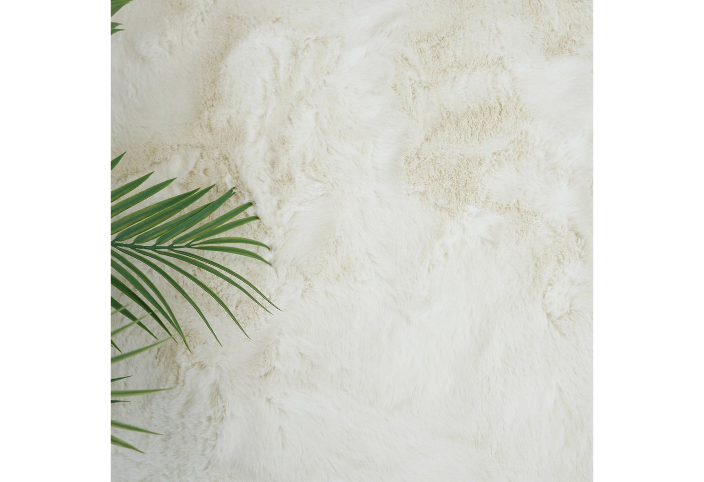 Consilio Concept Fellteppich Teppich Hasenfell Imitat CLOUD Fell Hochflor rechteckig Höhe: 39 mm, Rechteckig – Bild 4 von 5